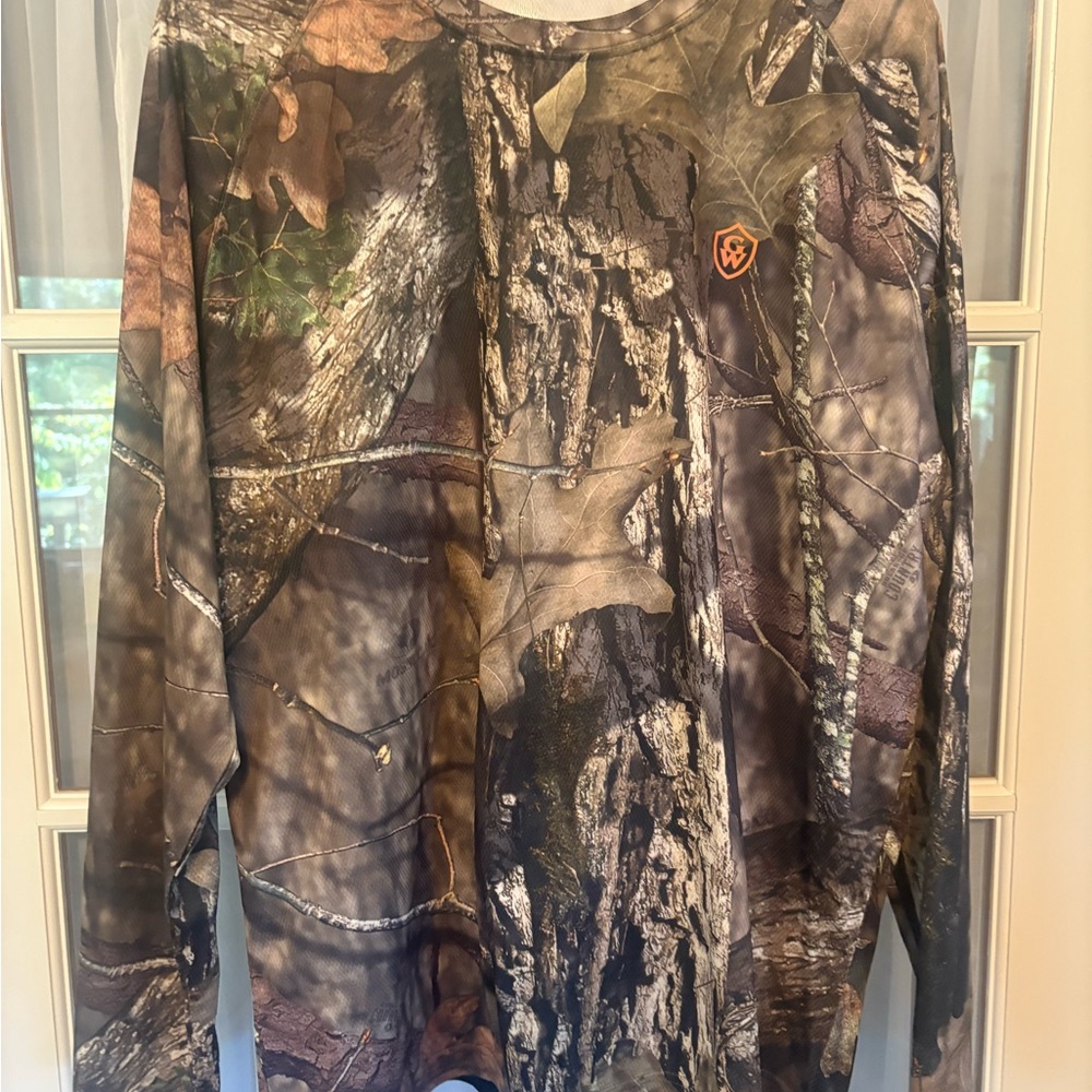 Men's Woodland Camo Long Sleeve Shirt